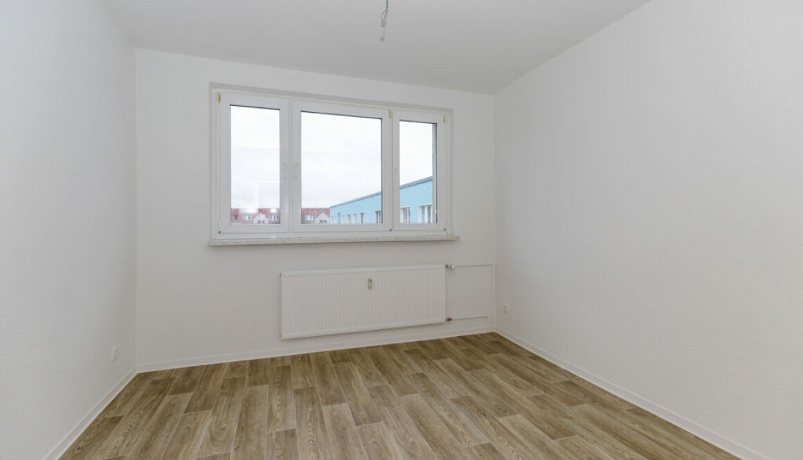 Ansicht Schlafzimmer in einer freien Wohnung